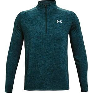 Men's Under Armour Pullover Loose 1/2 Zip Shirt size medium Teal Blue NWT